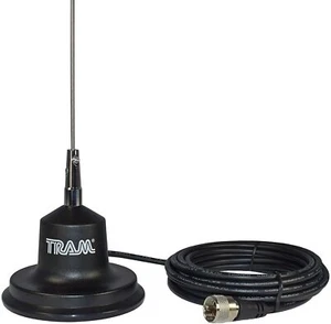 CB Radio Antenna Mobile 300 W 3.5" Magnet Mount Rubber Boot 17' RG58 PL259 Tram - Zdjęcie 1 z 3