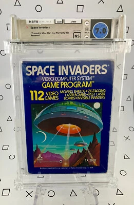 Space Invaders Sealed - Atari 2600 - WATA 7.0, NS - Blue Box Early Production - Image 1 of 4