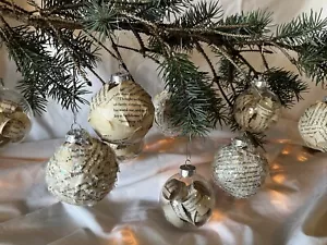 Handgefertigte Harry Potter Buchseiten Weihnachtsschmuck Menge 12 - Bild 1 von 7