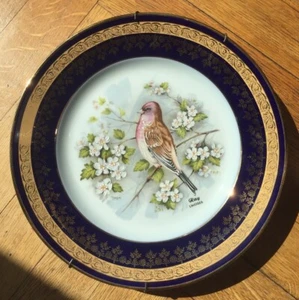 ASSIETTE PORCELAINE LIMOGES OR FRANCE RAY REHAUSSE MAIN ARTISTE M.HAGUE - Photo 1/5