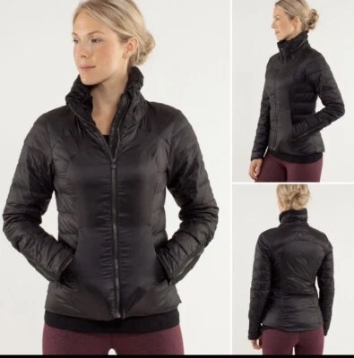 LULULEMON DOWNTOWN PUFFY Jacket Sz 6 650 Fill Power Down - Image 1 of 4