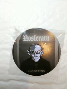 Nosferatu Pin - Loot Crate 2019 #LOOTPINS New In Package sealed brand new - Foto 1 di 2