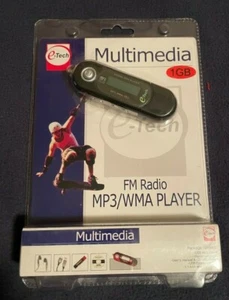 e-tech Multimedia 1GB MP3/WMA Player/FM Radio - NIP - Picture 1 of 2