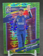 2022 Donruss Racing Optic Kyle Larson Lime Green Pulsar Prizm #19