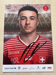Autograph RUBEN VARGAS-National Team SWITZERLAND-ASF-SFV-FC Sevilla-Augsburg-AK - Picture 1 of 2