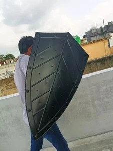 Medieval Knight Pointed Heater Shield | LARP Reenactment Cosplay Costume | Best - Picture 1 of 7