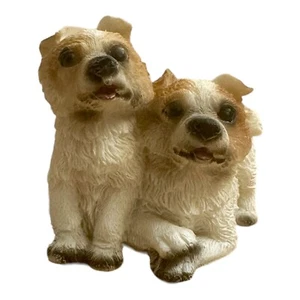 Miniature Resin Australian Shepherd Figurines Mini Shepherds Pair - Picture 1 of 8