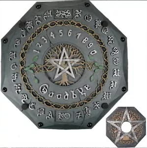 Gothic Wicca Ouija Brett Talking Board Hexenbrett Kunststein Yggdrasil groß Neu - Bild 1 von 1