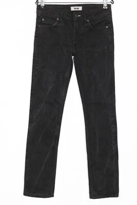 Pantalones de mezclilla ACNE HEX CASH para mujer talla W28 L32 elásticos negros clásicos rectos DZ5478 Foto 1 de 4