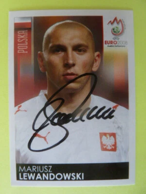 Mariusz Lewandowski - Polen Nationalspieler, Panina Sticker 2008 signiert (243) - Bild 1 von 2