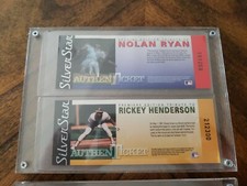 1991 SilverStar AuthenTickets & Hologram cards - RYAN,HENDERSON,RIPKEN&JUSTICE. 