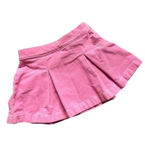 Crewcuts Girls 4-5 Pink Corduroy Skirt Pleated Adjustable Waist Fall Preppy - Picture 1 of 7