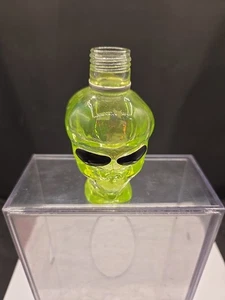 Alien Head Outer Space Vodka grün Glas 750ml Flasche UFO Bar Halloween LEER - Bild 1 von 6