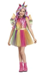 Fun World Rainbow Sequin unicorn child Costume. NWT small 4-6 - Picture 1 of 3