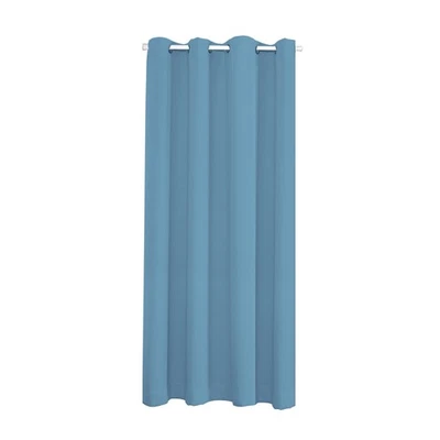 Cortina de puerta Blackout cortinas sólidas aislantes térmicos resistentes al calor decoración del hogar Foto 1 de 4