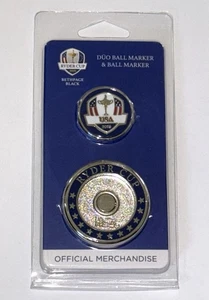 2025 Ryder Cup Ball Marker Mondomark duo Team USA Bethpage Black golf new - Picture 1 of 12