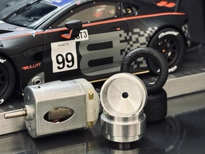 Racing kit For Carrera 1/32 digital car 35k+ RPM motor, pro rear tires & wheels - Picture 1 of 18