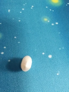 Perla suelta blanca barroca natural de 5-6 mm perforada - Imagen 1 de 1