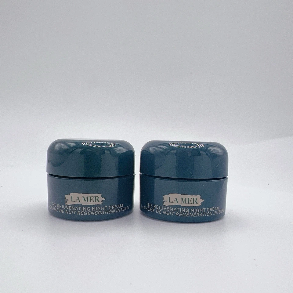 2 x La Mer The Rejuvenating 晚霜 0.12 盎司 / 3.5 毫升 每件 7 毫升 全新 — 第 1/1 张图片