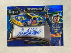 2025 Panini Select Racing Trackside Action Blue Kenny Wallace Auto /99 NASCAR - Picture 1 of 2