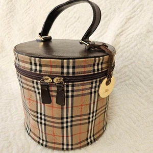 Burberrys Vintage Nova Check Vanity Bag Shadow Horse - kompakte Handtasche JAPAN - Bild 1 von 9