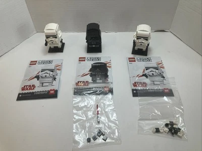 Lego BRICKHEADZ: Darth Vader (41619) And Stormtrooper (41620) X2 Complete - Image 1 of 4