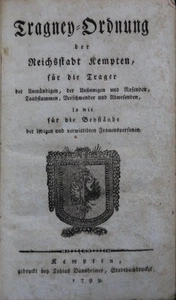 Vormundschaftsordnung für die Reichsstadt Kempten im Allgäu, 1799 - Bild 1 von 4