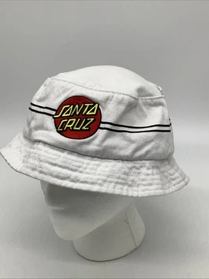 Santa Cruz Skateboard White Bucket Hat One Size Adult - Image 1 of 4
