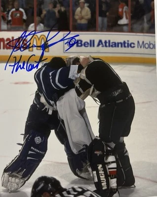 Felix POTVIN Signed 8x10 Photo! TORONTO MAPLE LEAFS GOALIE LEGEND! The Cat W/COA — 第 1/2 张图片
