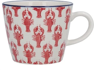 Gisela Graham konisch Keramik rustikal Kaffee, Tee, Tasse Becher - MEERESFRÜCHTE HUMMER - Bild 1 von 1