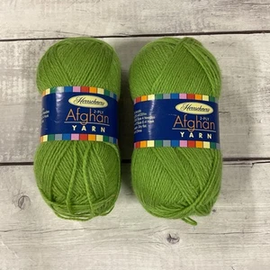 Herrschners 2 Ply Afghan Yarn 2 Ounces Fine #0047 Leaf Lot Of 2 220 Yds Each - Picture 1 of 3
