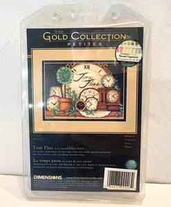 Colección Oro Petites Contado Punto de Cruz Kit Time Flies Dimensiones 2007 - Imagen 1 de 4