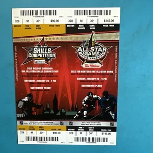 2012 Ottawa Senators NHL Skills / All Star Game Full Unused Tickets - Picture 1 of 2