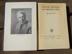 Very Rare ZONA GALE 1938 FIRST Edition Frank Miller of Riverside, CA Mission Inn - Picture 1 of 4