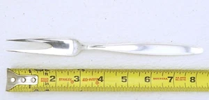 Georg Jensen Sterling Silver Cypress Pattern mcm Serving Fork - Picture 1 of 8