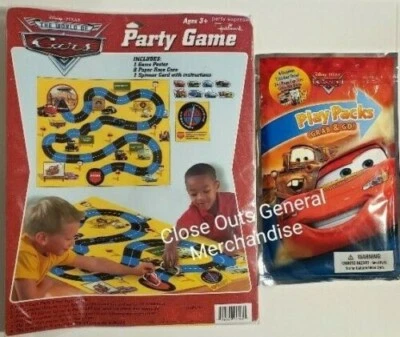Lote de 20- Juego de Fiesta Disney Cars-Póster, Spinner, Coches de Carreras + PREMIO GANADOR Foto 1 de 4