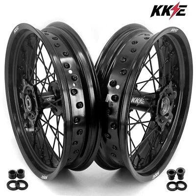 KKE 17'' Rims Fit Suzuki DRZ400S DRZ400SM 2005-2025 DRZ400/400E Supermoto Wheels - Image 1 of 4