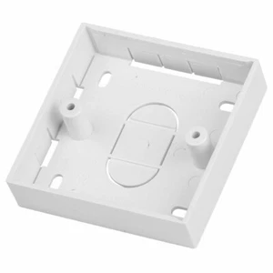 SINGLE 21MM SLIMLINE BACKBOX ELECTRICAL DATA SOCKET PATTRESS WALL MOUNT SHALLOW - Picture 1 of 1