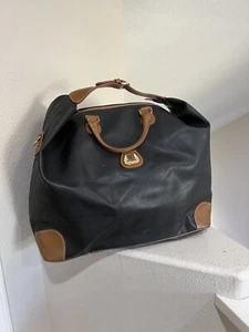 Lancel Boston Bag Logo Plate Leder Seesack Handgepäck Reisegepäck Braun Tasche - Bild 1 von 18