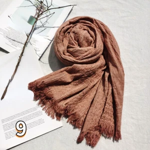 Rétro Femme Coton Écharpe Châle Foulards Hommes Ethnique Gland Classique Casual - Picture 1 of 22