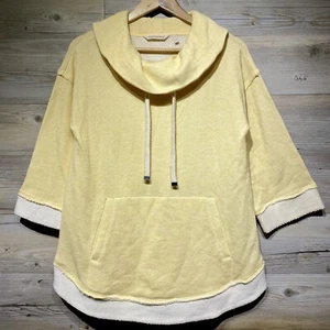 Soft Surroundings Womens S, Santorini Shores Cowl Neck Pullover Sweater Yellow - Picture 1 of 9