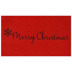 Calloway Mills 101781729 Red Merry Christmas Doormat 17" x 29" x 0.60" - Picture 1 of 7