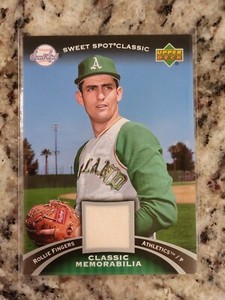 2007 Upper Deck Sweet Spot Classic Memorabilia Rollie Fingers #CM-RF HOF