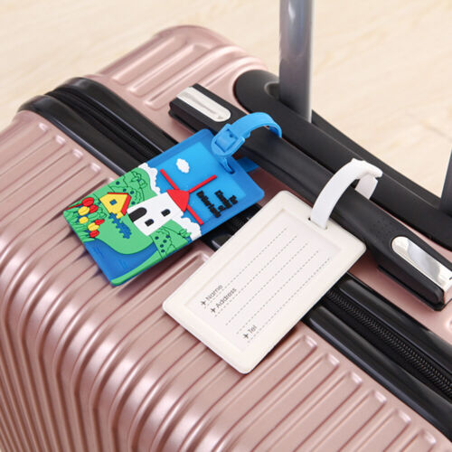  5 pièces étiquettes de bagages pour valises étiquette de bagage avec carte étiquettes mignonnes
