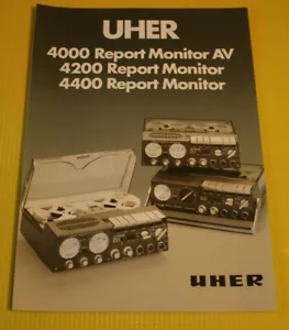 Uher Prospekt 4000 Report Monitor AV + 4200 Report Monitor + 4400 Report Monitor - Photo 1/1