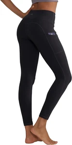 Anti-Nail Leggings for Women, Non-See-Through Yoga Pants with Phone Pockets, Tum - Picture 1 of 12