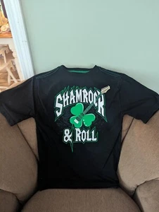 Child's Shamrock And Roll Tshirt Size 10- 12 - Picture 1 of 4