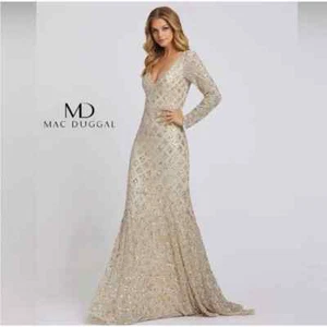 Mac Duggal Evening Gown 5021 size 4 Sequin Embellished Gown size 4. - Picture 1 of 10