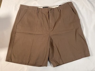Croft & Barrow Easy Flex Pleated Brown Shorts Men's Size 42 - Image 1 of 4