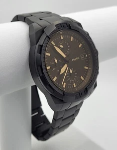 Reloj Fossil FS5851 Hombre Bronson Cronógrafo Negro Acero Inoxidable 44mm - Imagen 1 de 9